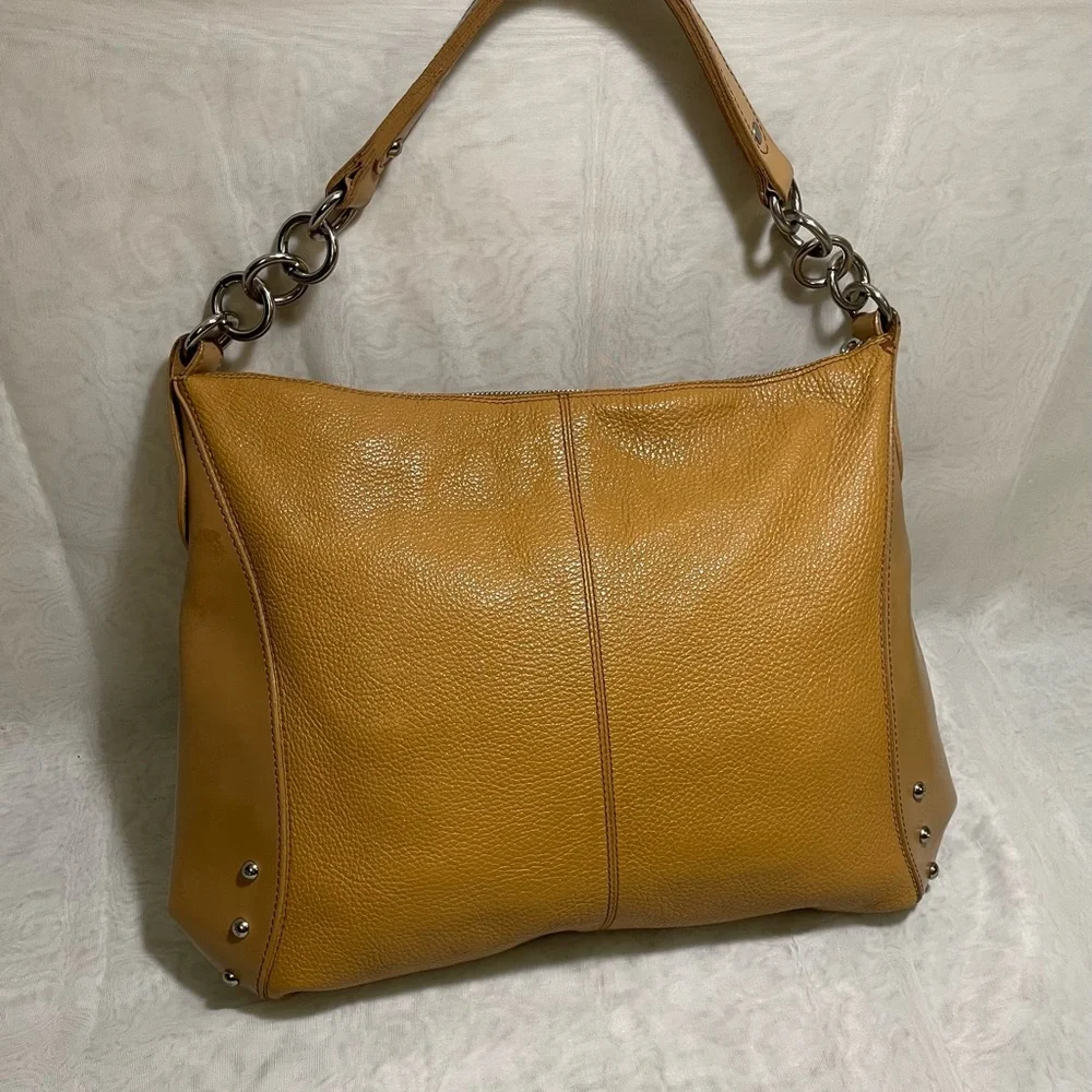 Vintage Furla Studded Leather Hobo Shoulder Bag ✨RARE✨
